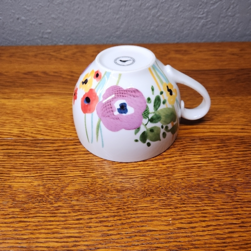 Anthropologie Verdant Acres Floral Mug